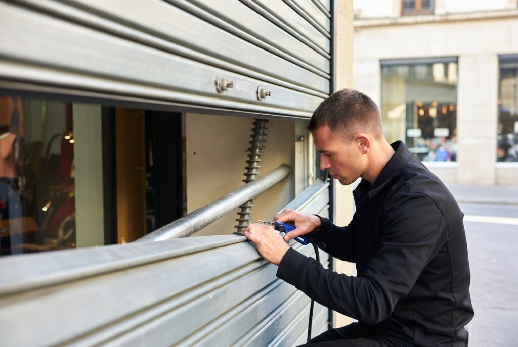 Réparation de rideaux métallique